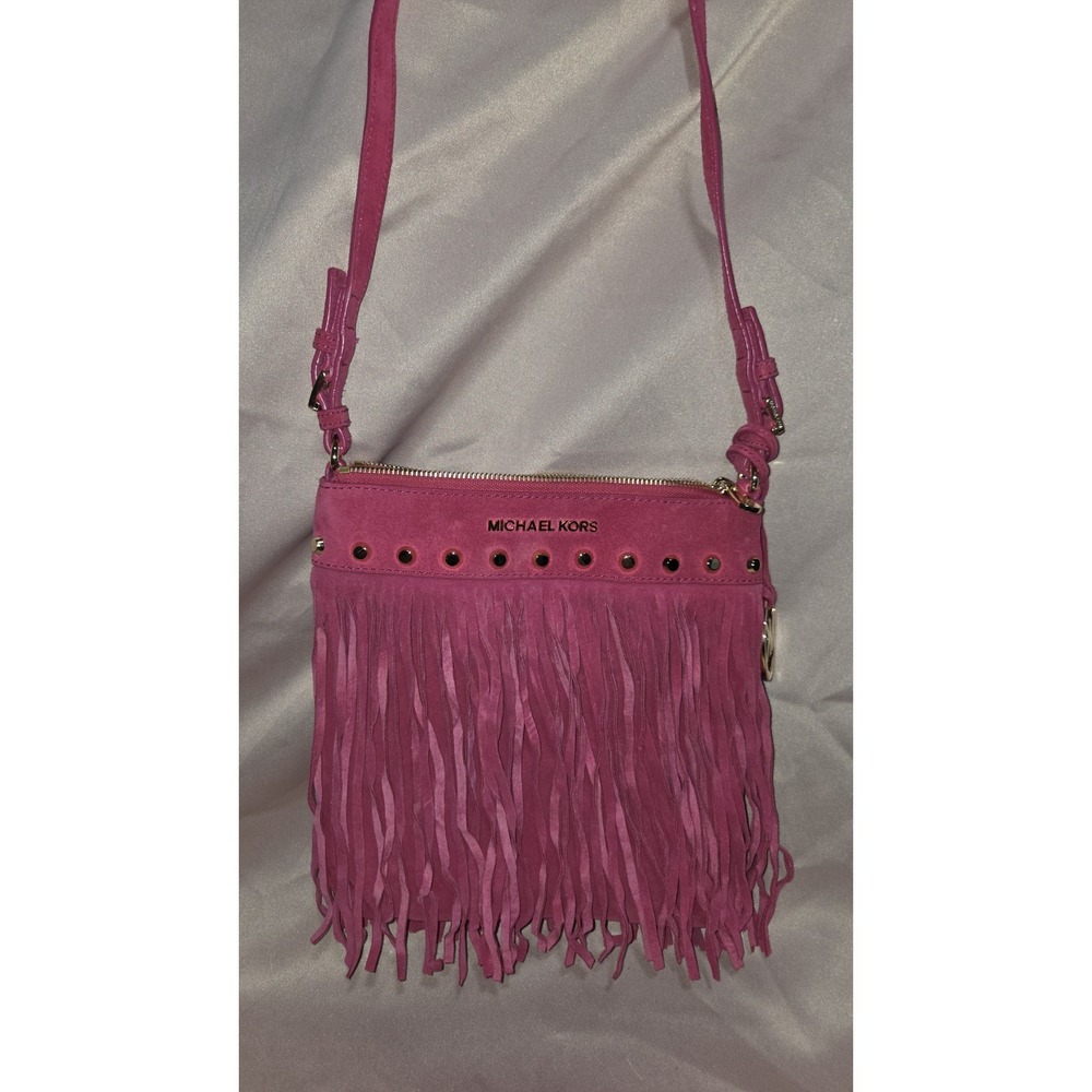 Michael Kors Billy Leather Crossbody Pink Shoulder Bag